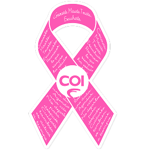 Listón rosa COI de prevención del cáncer de mama